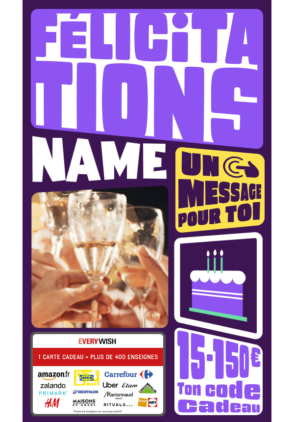 Digital - Felicitations - en gras