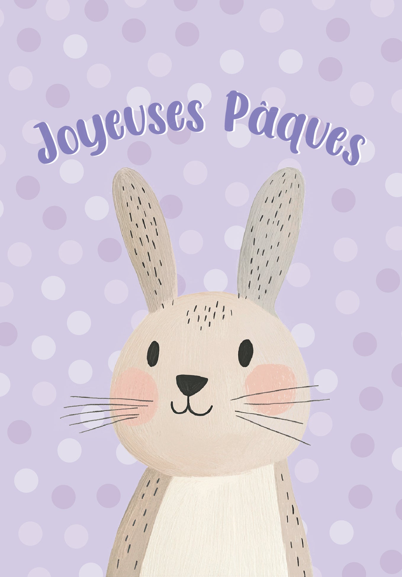 Joyeuses Pâques - Lapin Pastel