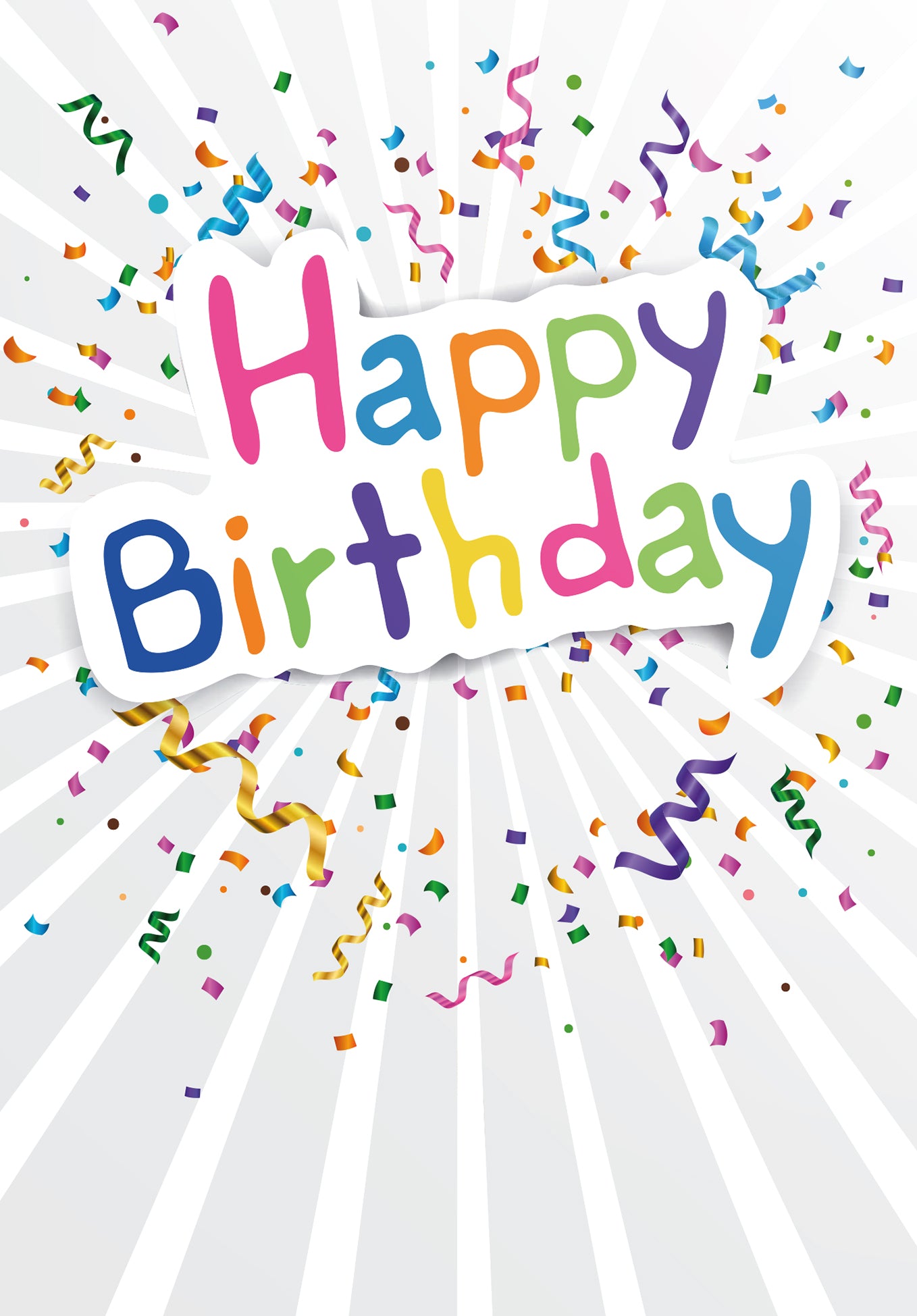 Happy Birthday - Confettis