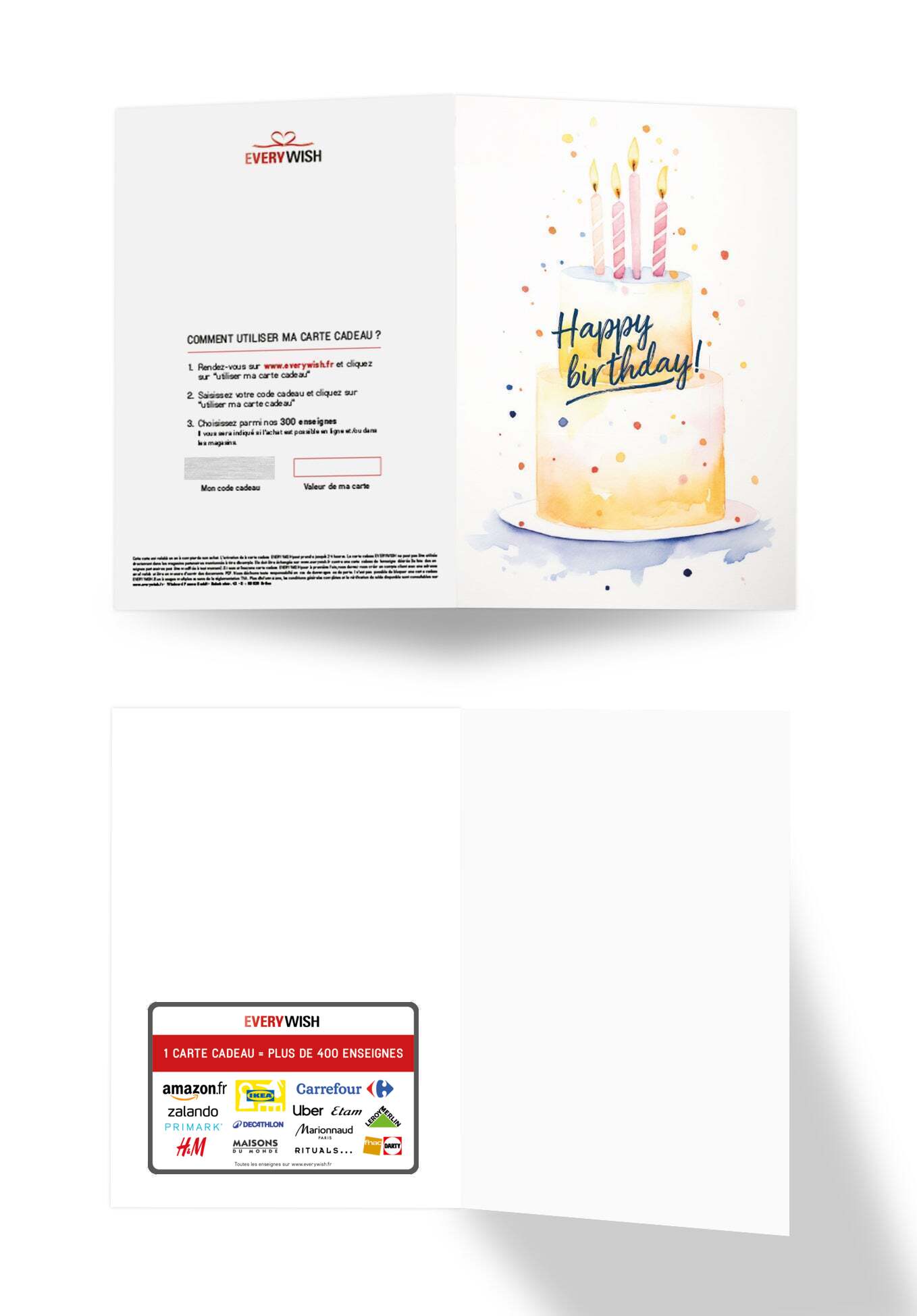 Happy Birthday - Gâteau Jaune
