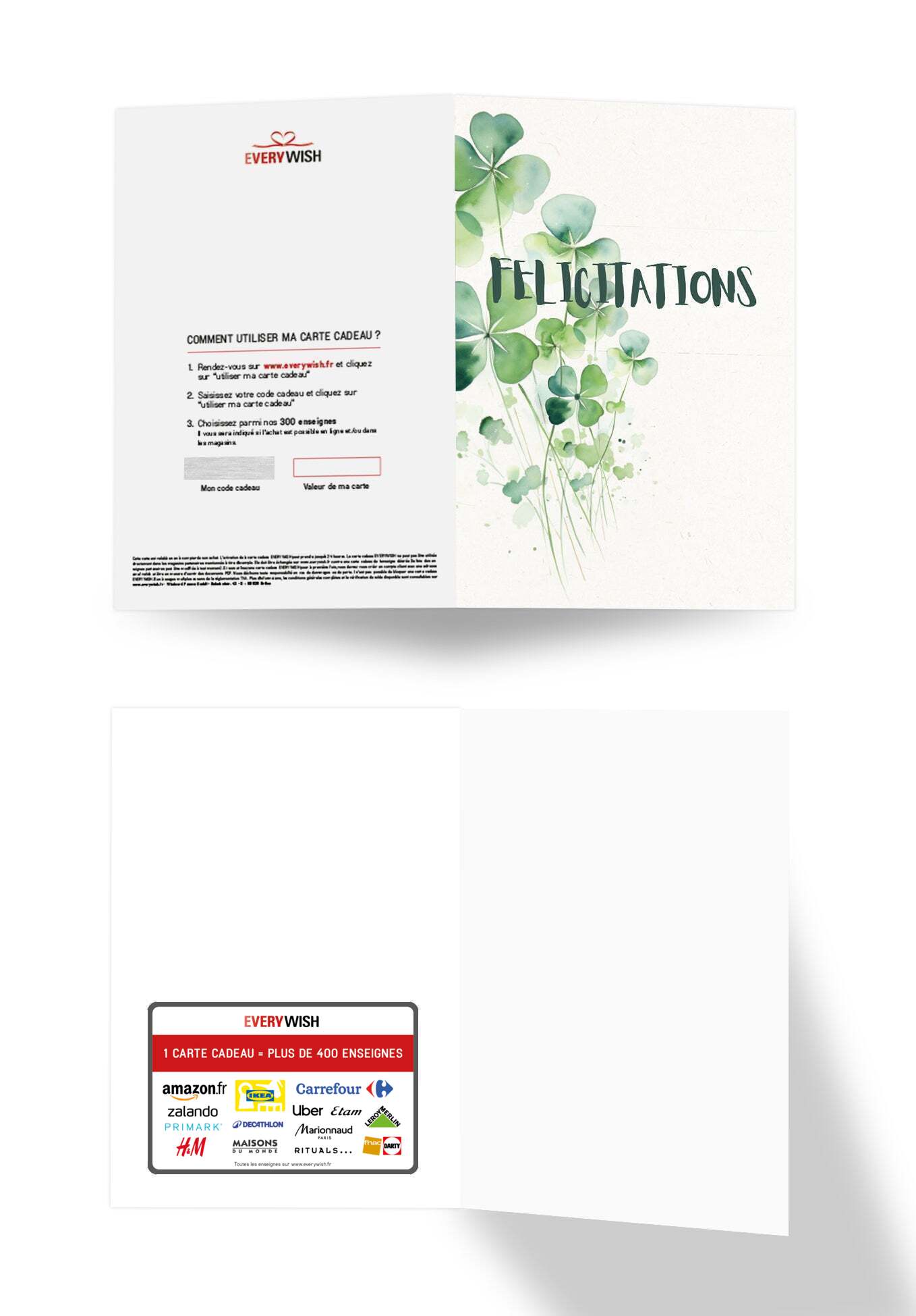 Félicitations - Feuille de trèfle