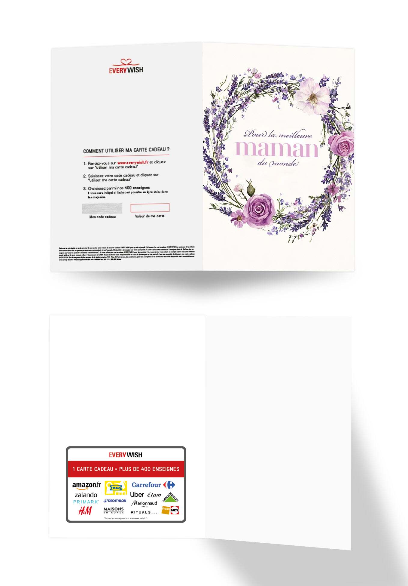 Pour la meilleure Maman - Couronne de fleurs lilas