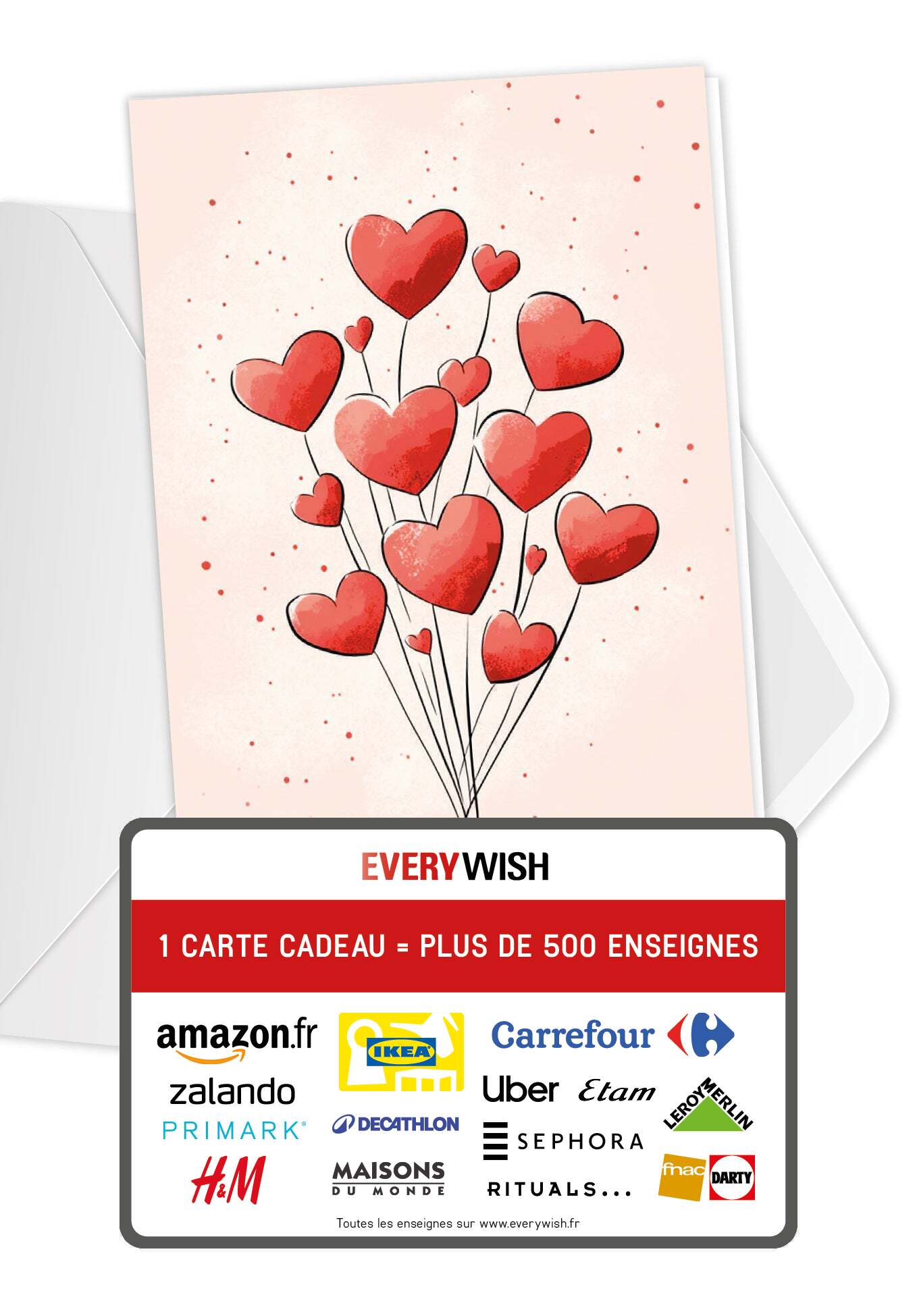 Ballons Cœur Aquarelle