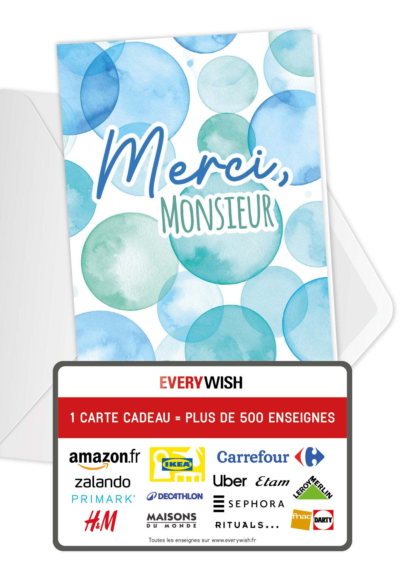 Merci Monsieur - Bulles bleues (Valeur du bon)