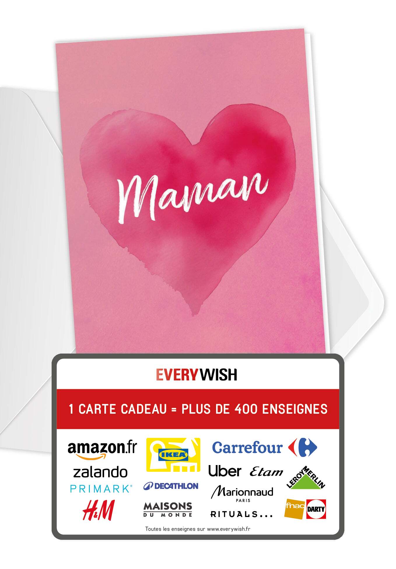 Maman - Cœur rose