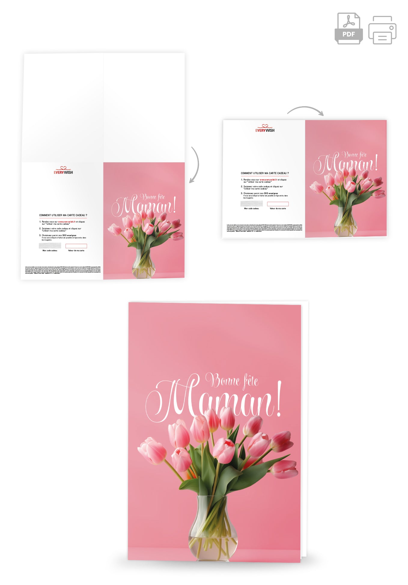 Bonne Fête maman - Vase tulipe