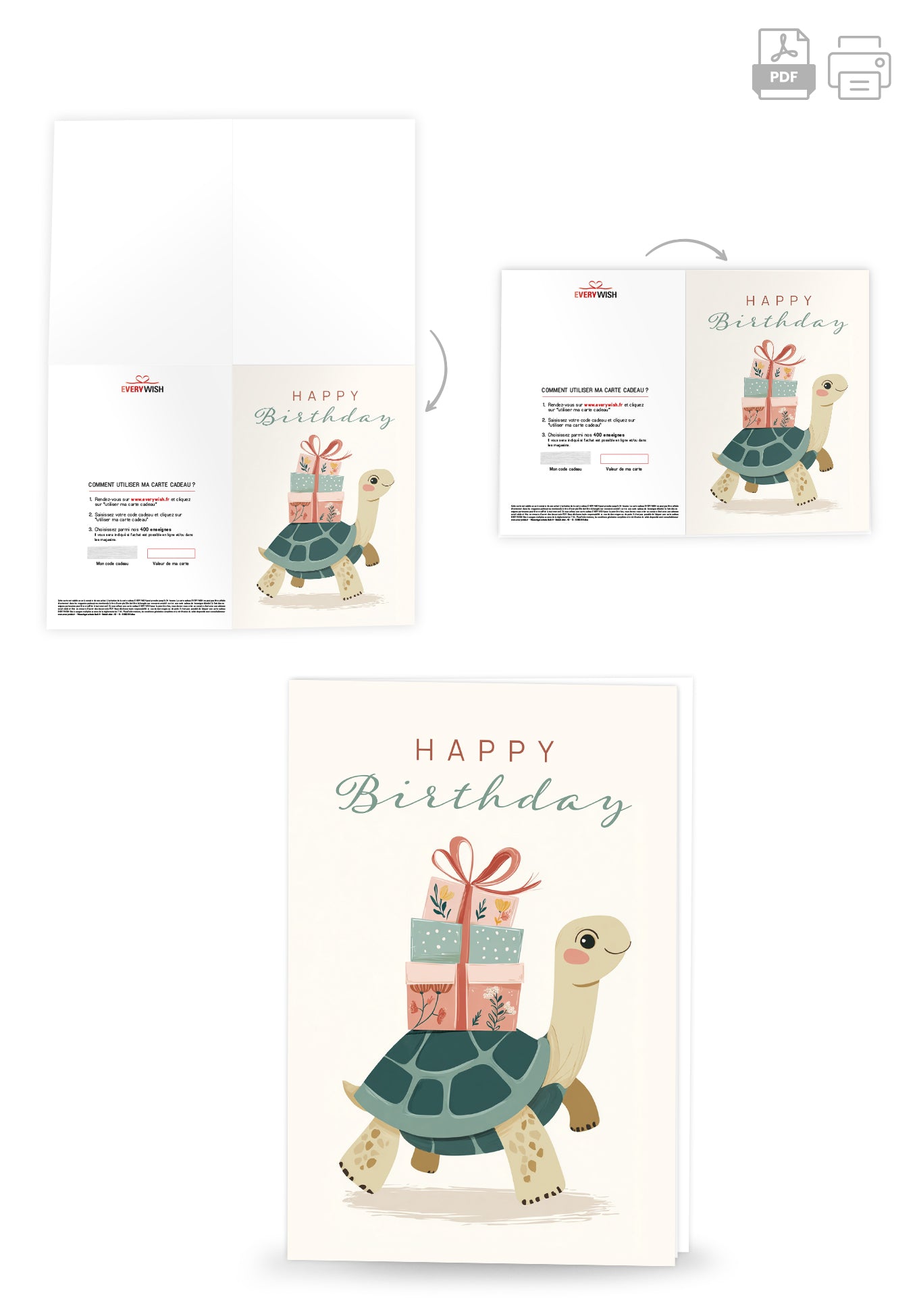 Happy Birthday - Tortue