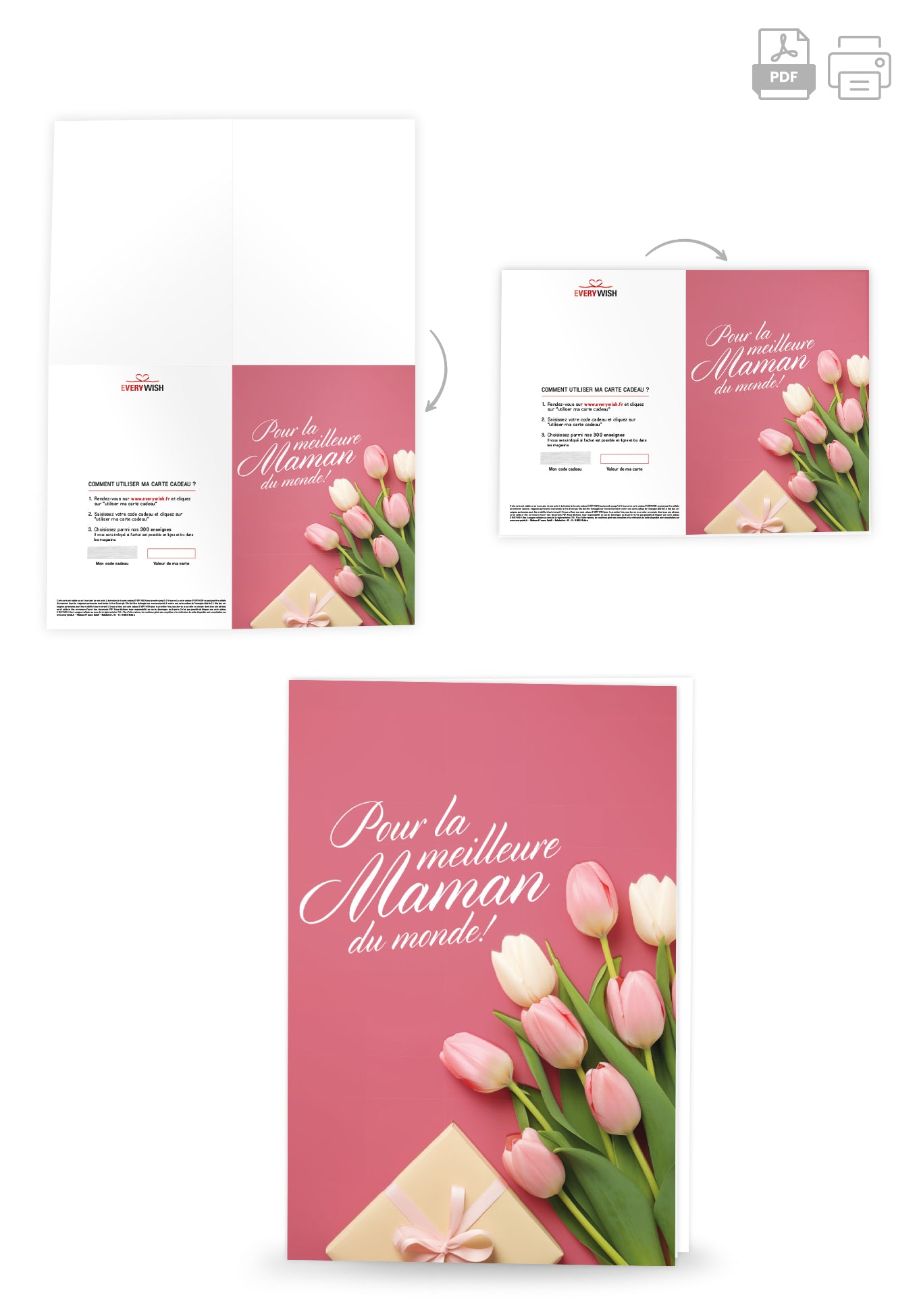 Pour la meilleure maman - Cadeau Tulipes