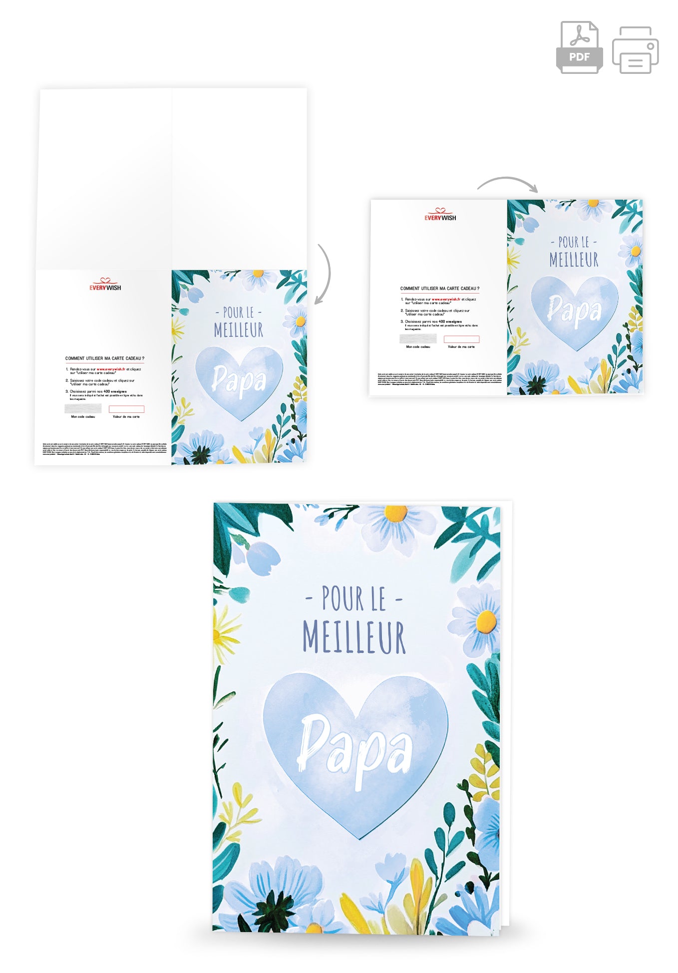 Pour le meilleur Papa - Fleurs de cœur