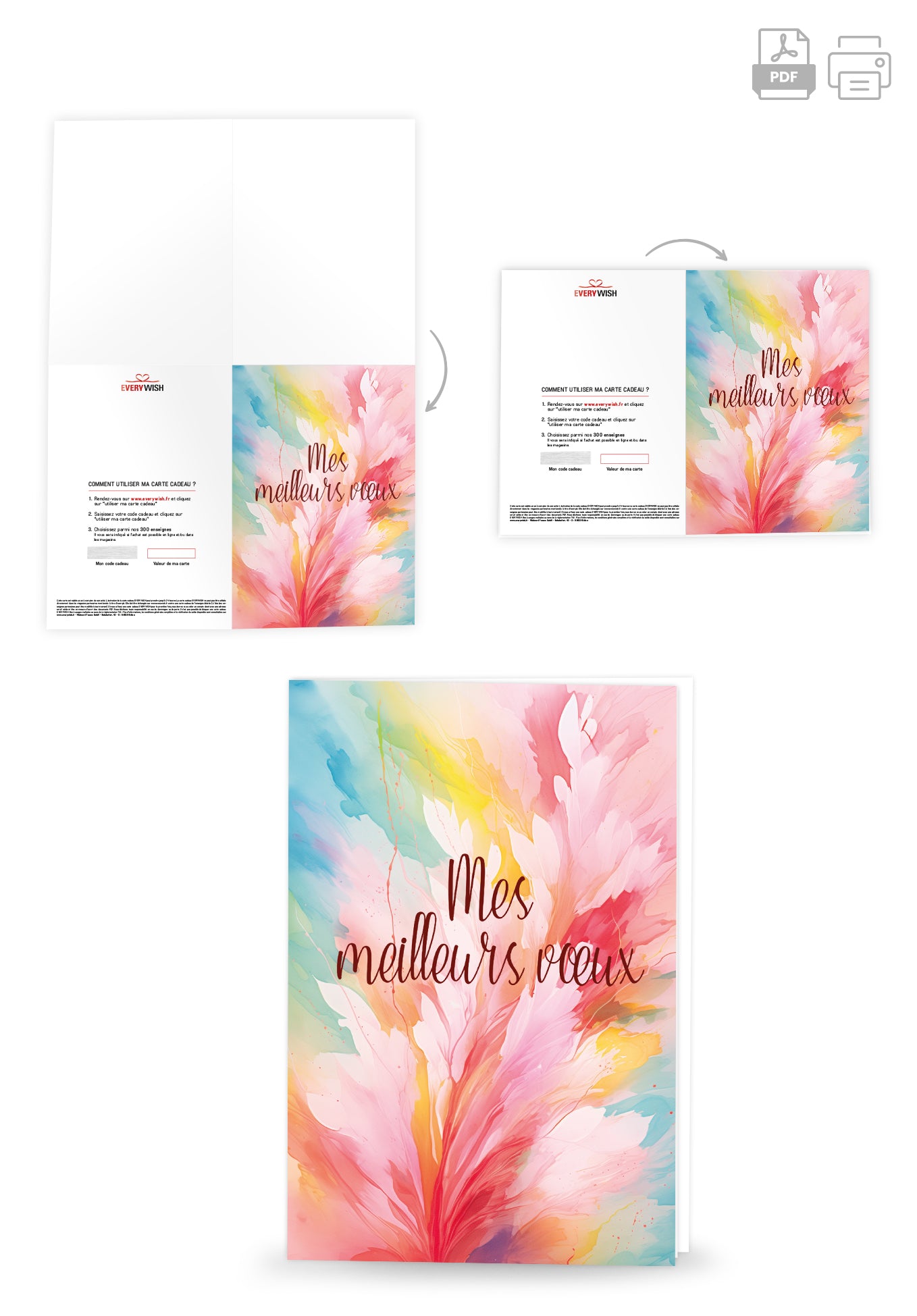 Mes meilleurs vœux - Coloré