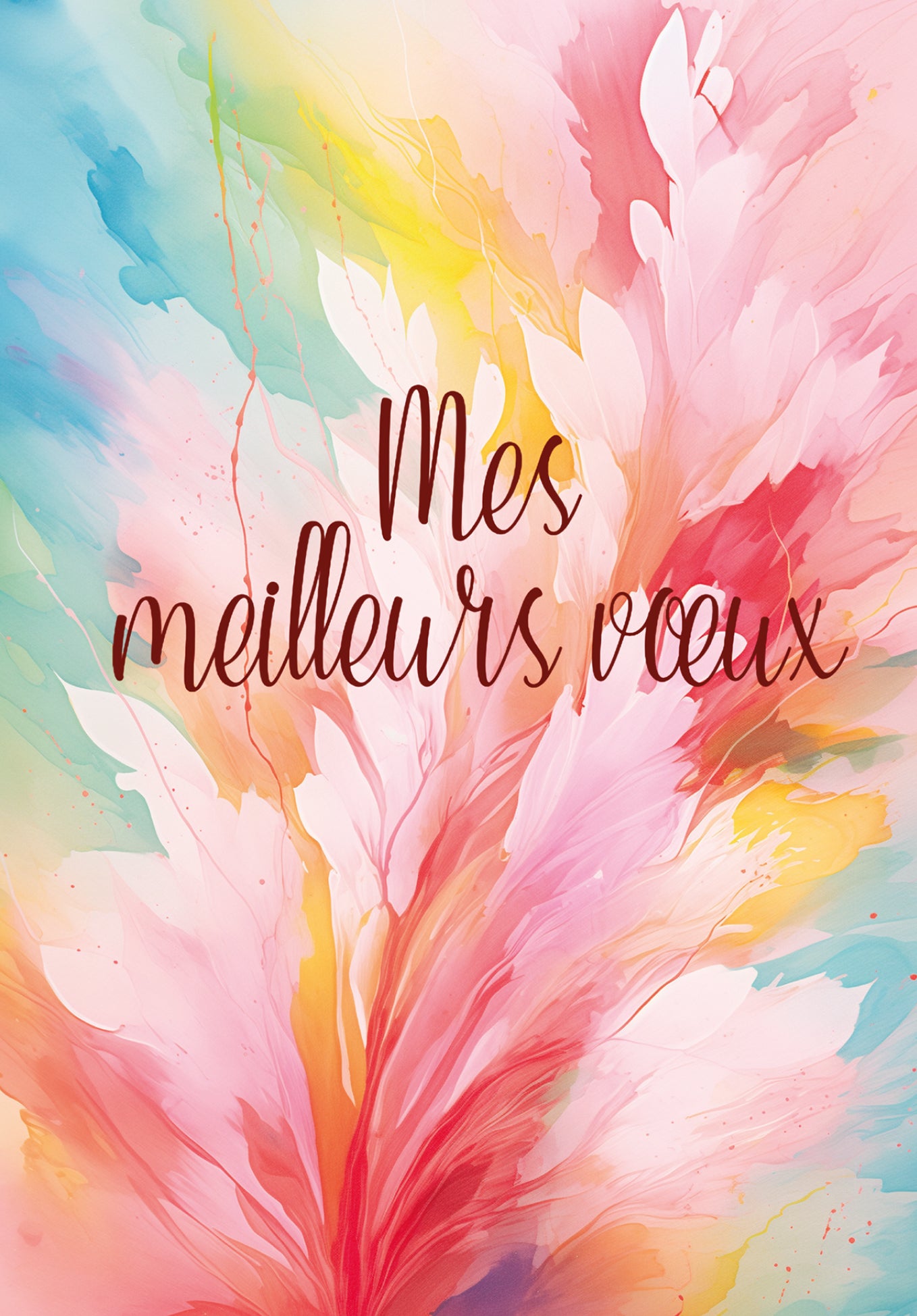 Mes meilleurs vœux - Coloré
