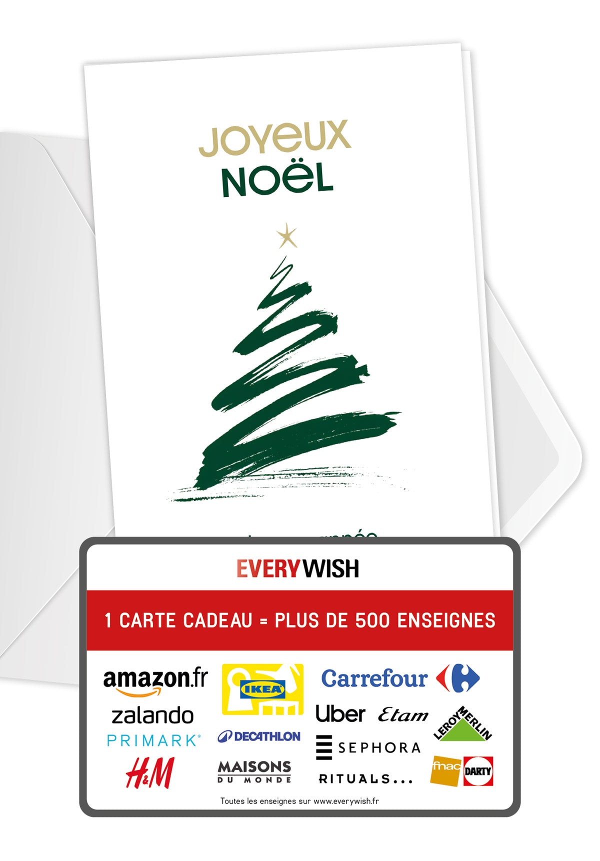 Joyeux Noël et bonne année - Sapin de Noël minimaliste PDF