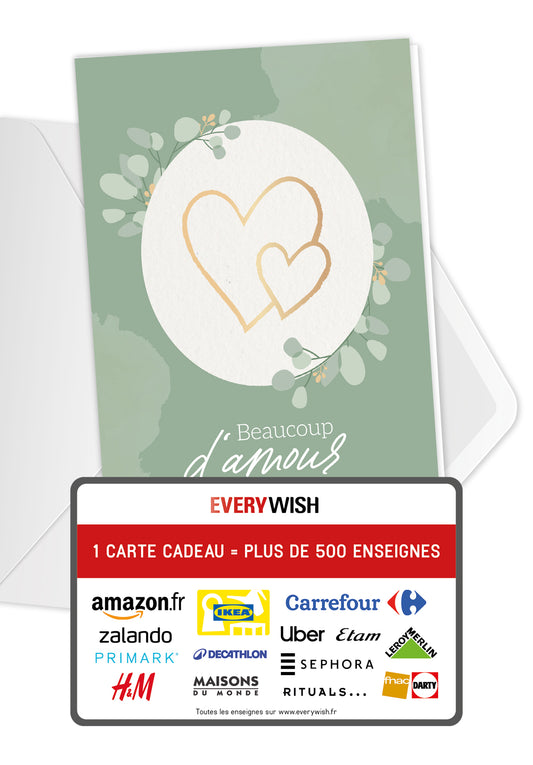Beaucoup damour et de bonheur - Cœurs Dorés