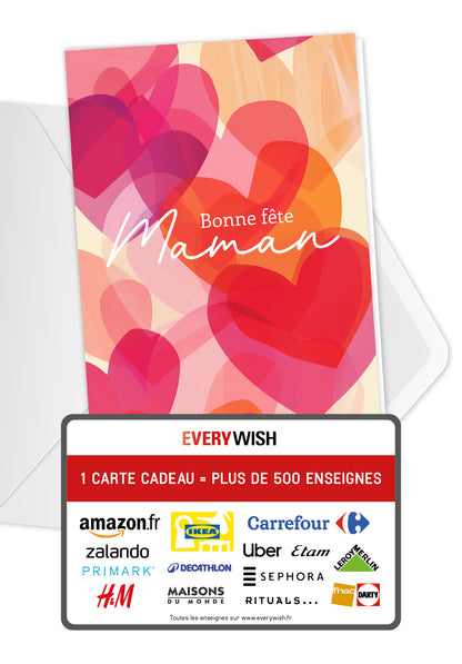 Pour la meilleure maman - Cœurs rose orange PDF