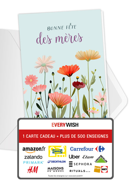 Bonne fête des mères - Un pré fleuri