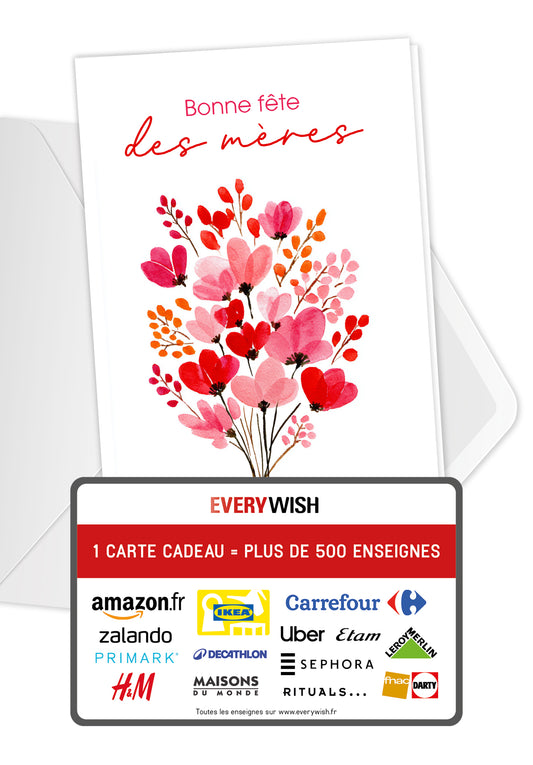 Bonne fête des mères - Bouquet rose et rouge
