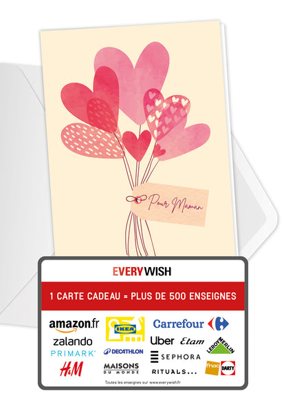 Pour maman - Des cœurs pastel