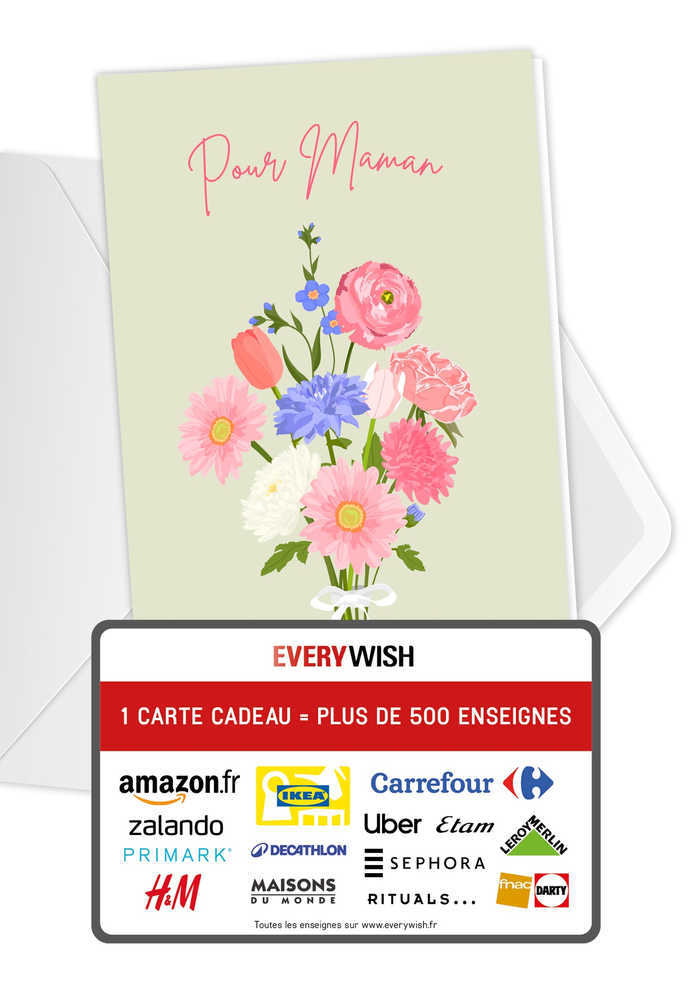 Pour maman - Un bouquet rose