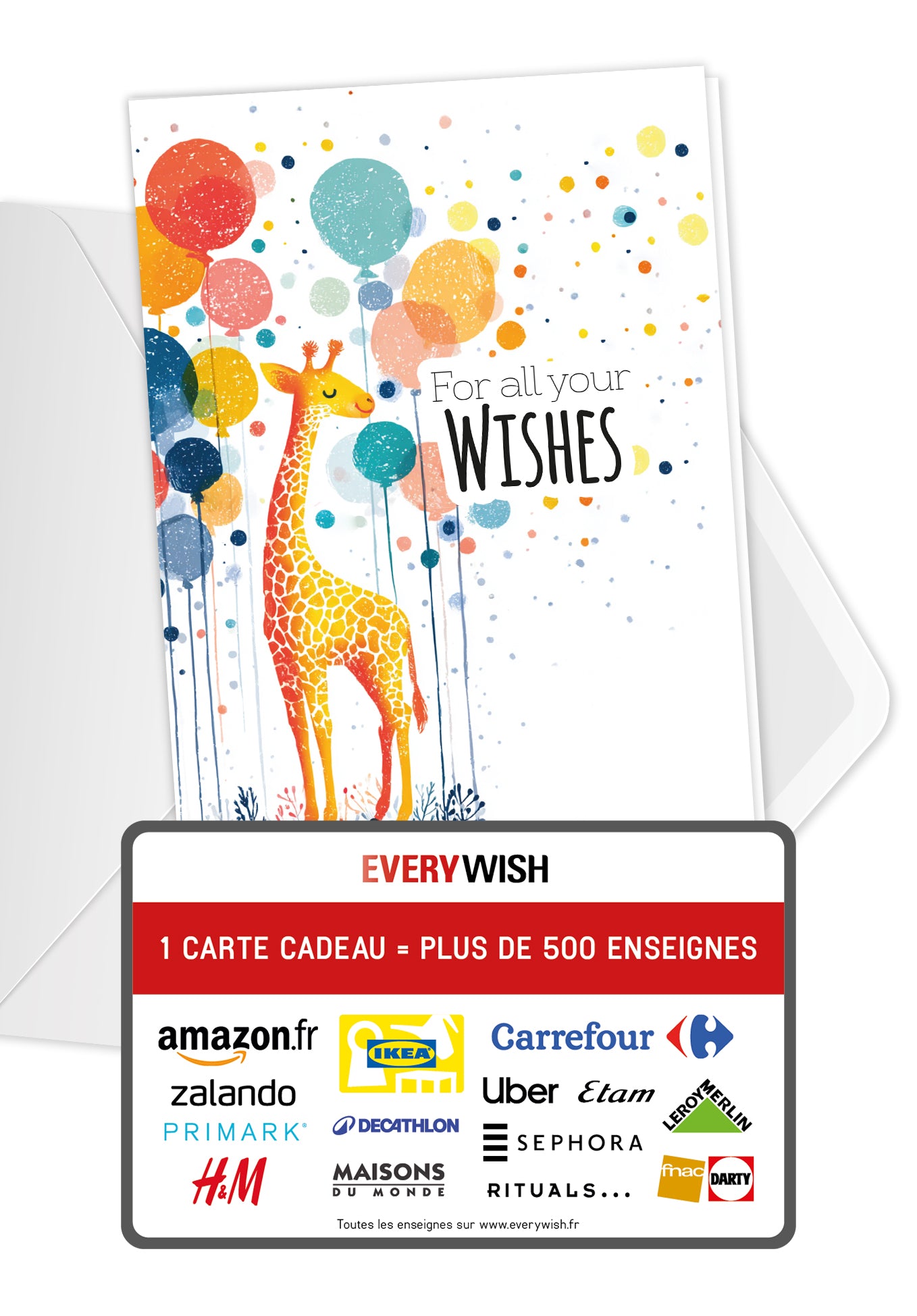For all your Wishes - Girafe et ballons PDF