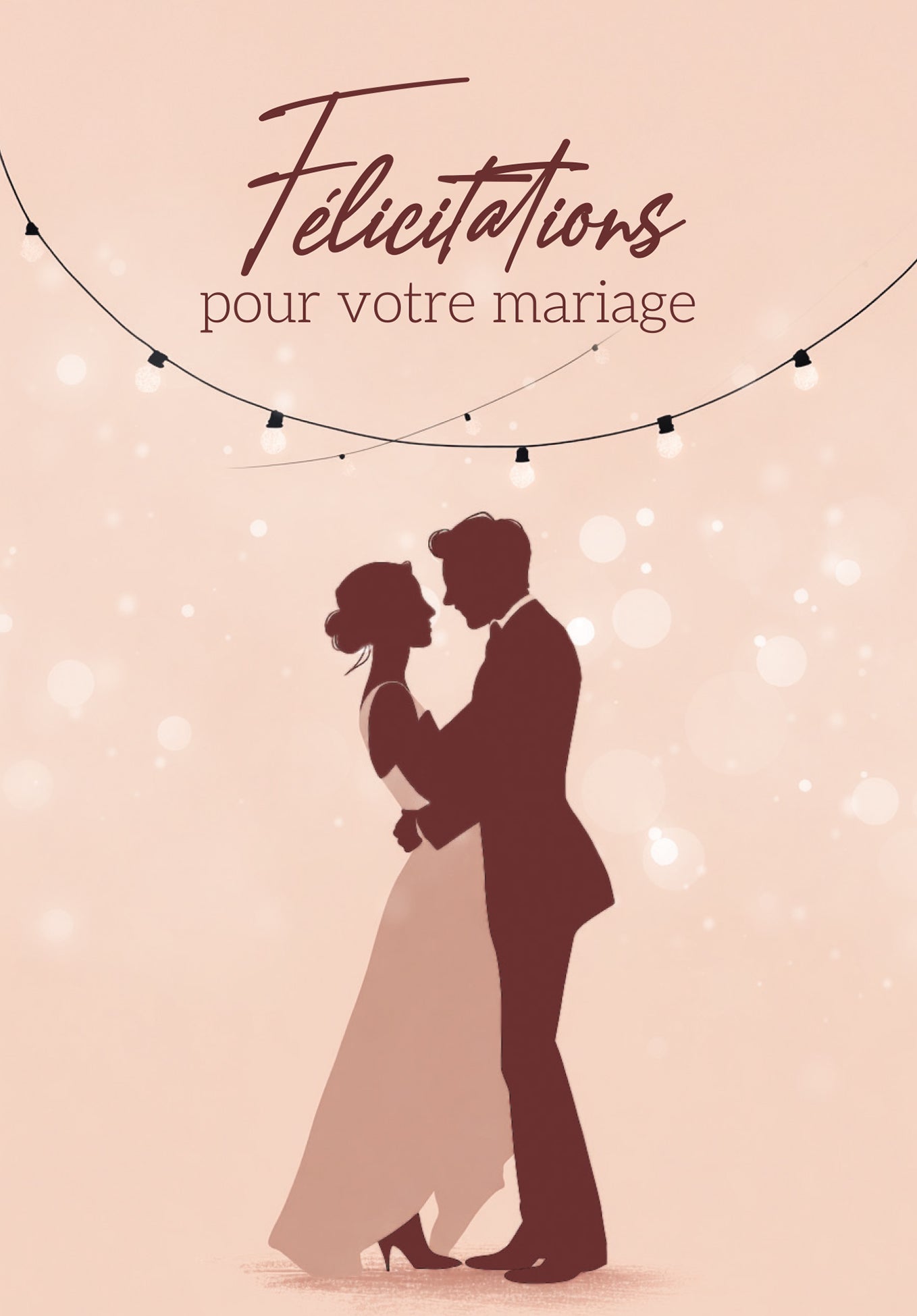 Felicitations pour votre mariage - Couple Dansant PDF