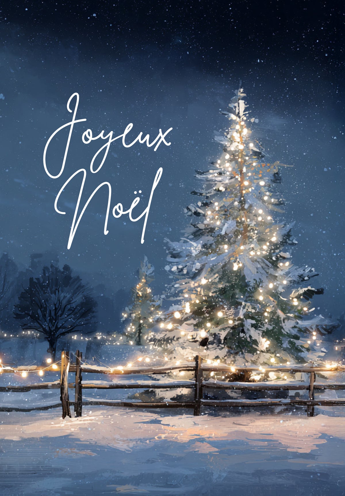 Joyeux Noël - Sapin bleu vif PDF