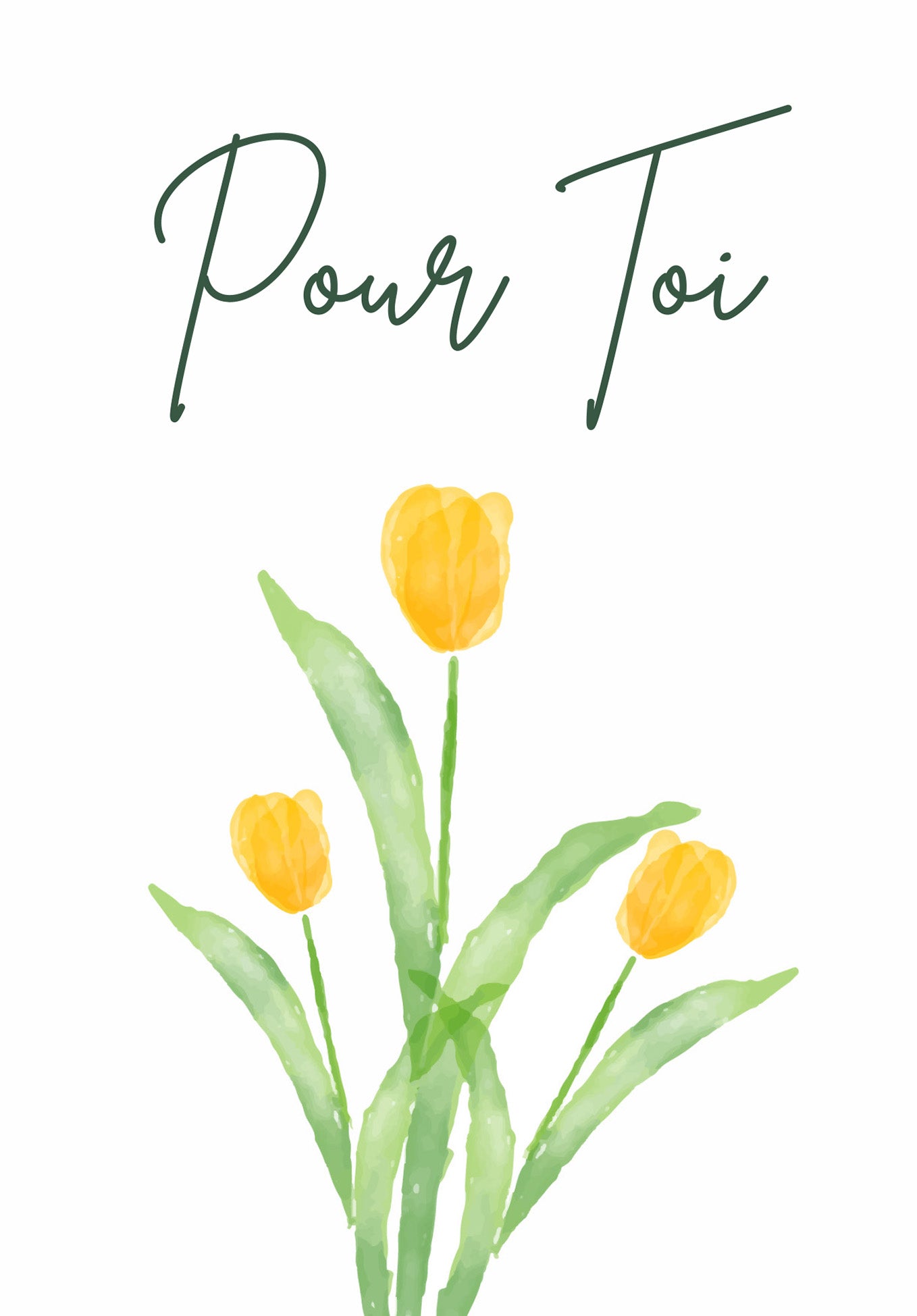 Pour toi - Tulipes