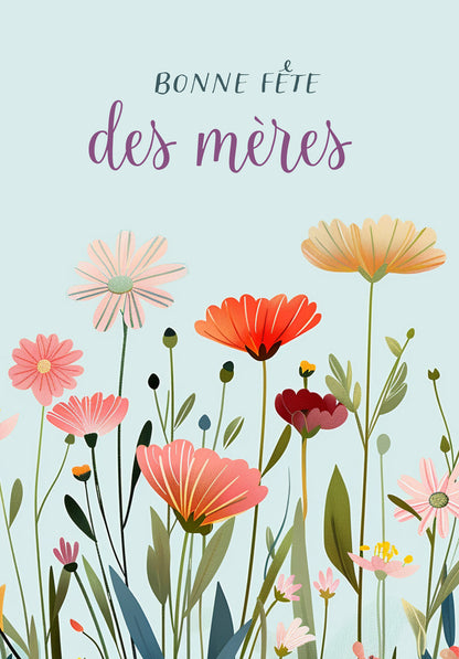 Bonne fête des mères - Un pré fleuri