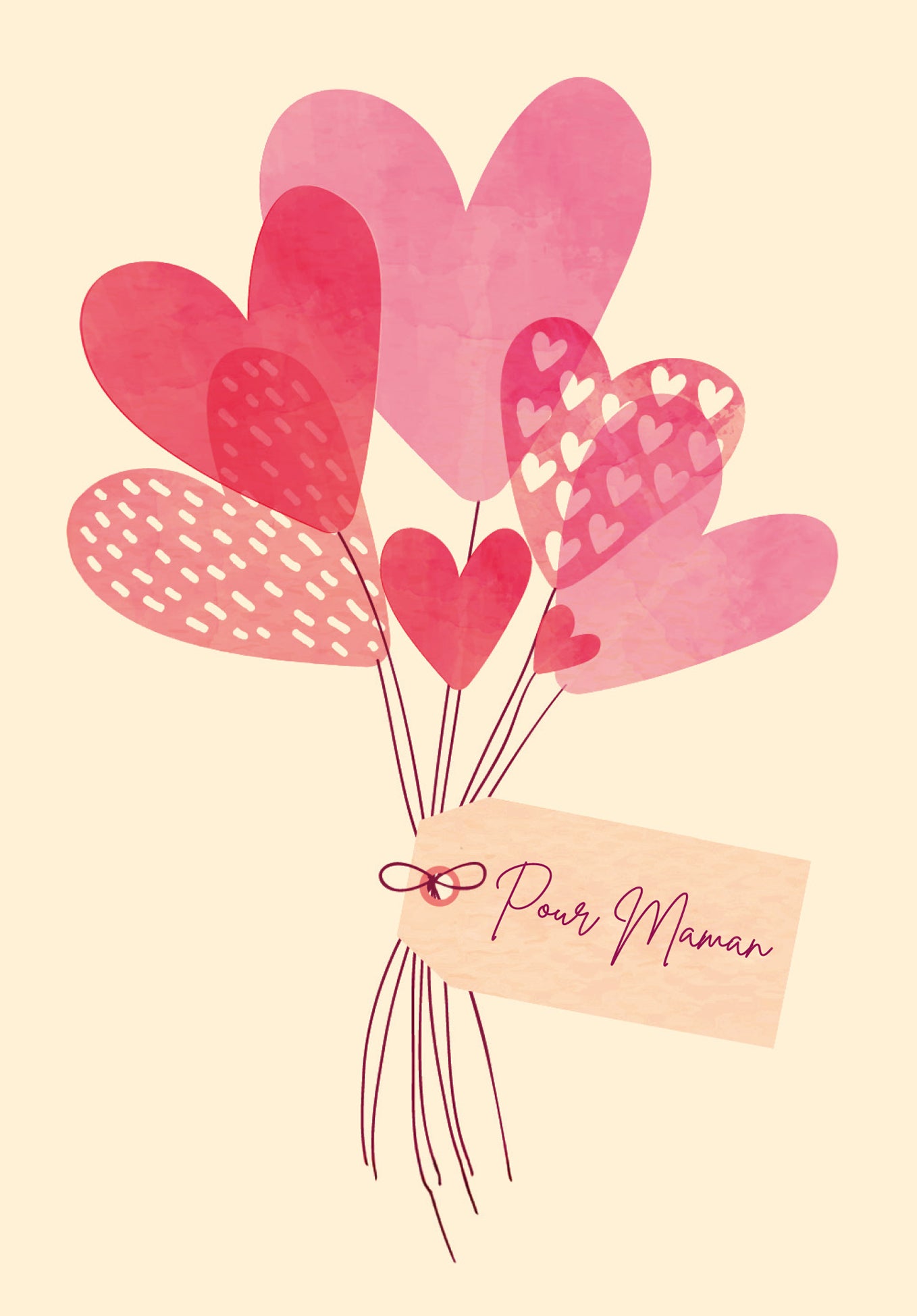 Pour maman - Des cœurs pastel PDF