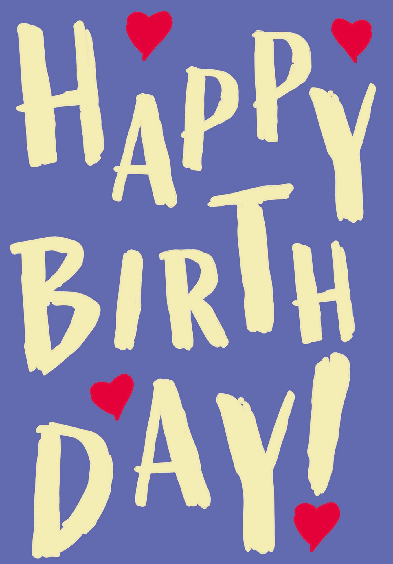 Happy Birthday - Violet jaune