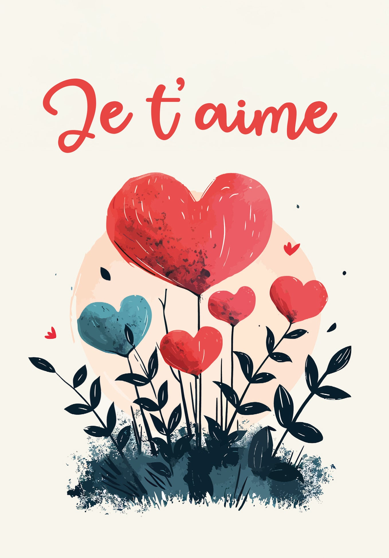 Je Taime - Fleurs en cœur PDF