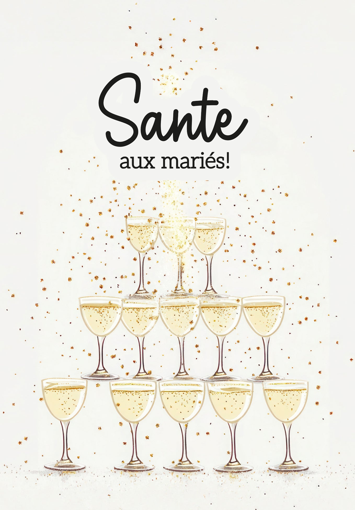 Sante aux maries - Pyramide de Champagne