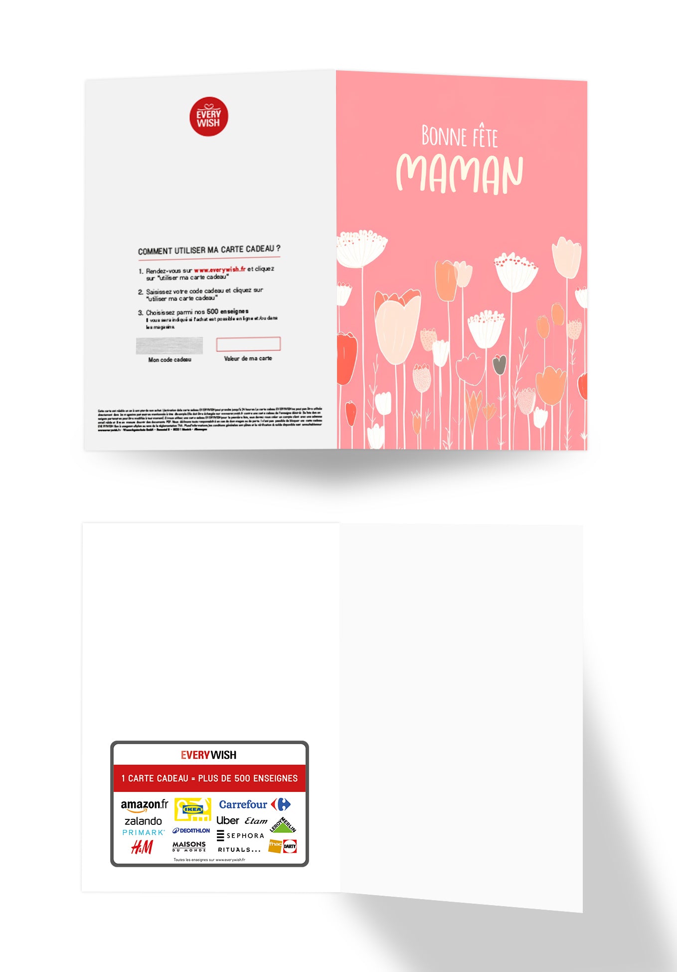 Bonne fête des mères - Un pré fleuri bleu PDF