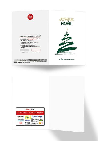Joyeux Noël et bonne année - Sapin de Noël minimaliste PDF