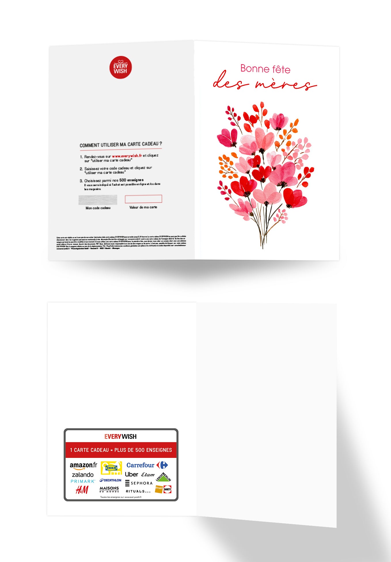 Bonne fête des mères - Bouquet rose et rouge