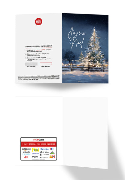 Joyeux Noël - Sapin bleu vif