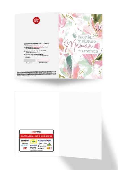 Pour la meilleure maman - Motif à fleurs PDF