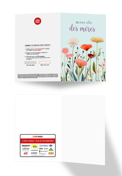 Bonne fête des mères - Un pré fleuri