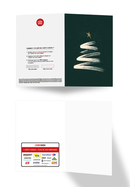 Sapin de Noël vert foncé minimaliste