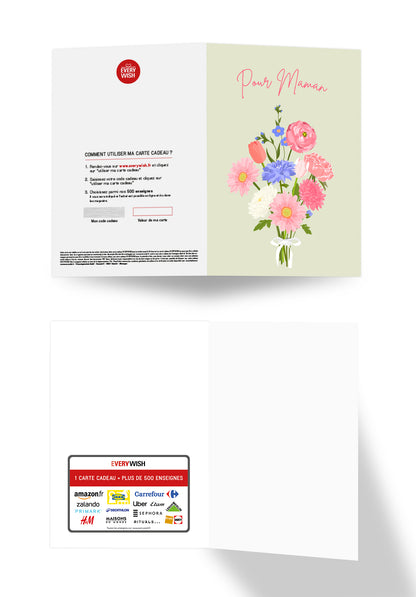 Pour maman - Un bouquet rose