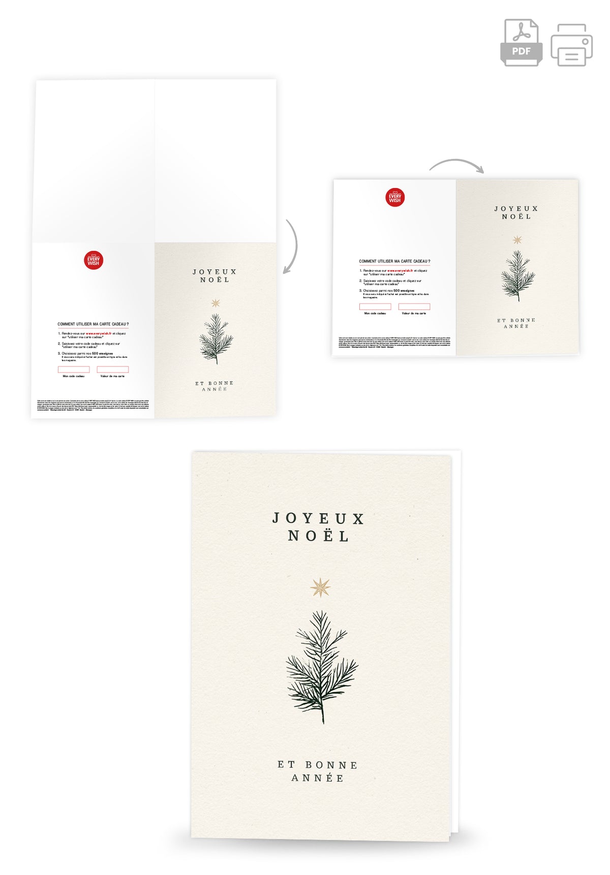 Joyeux Noël et bonne année - Branche et Étoile