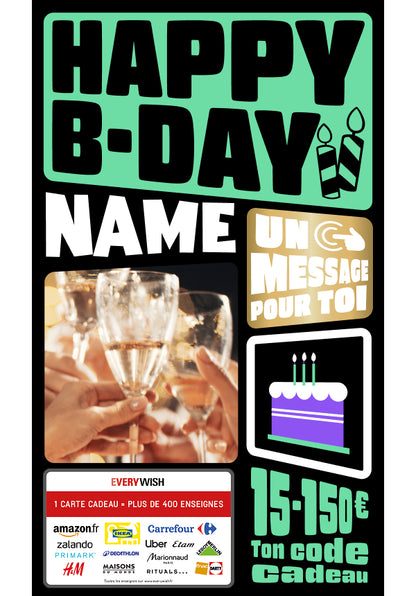 Digital - Happy B-Day - bougie