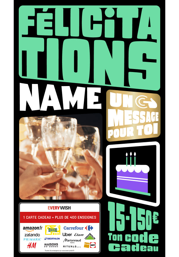 Digital - Felicitations - en gras