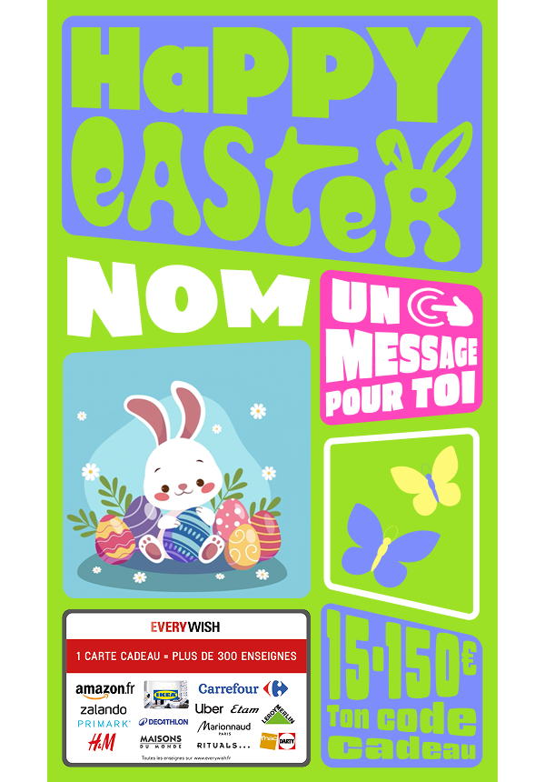 Digital - Happy Easter - rond