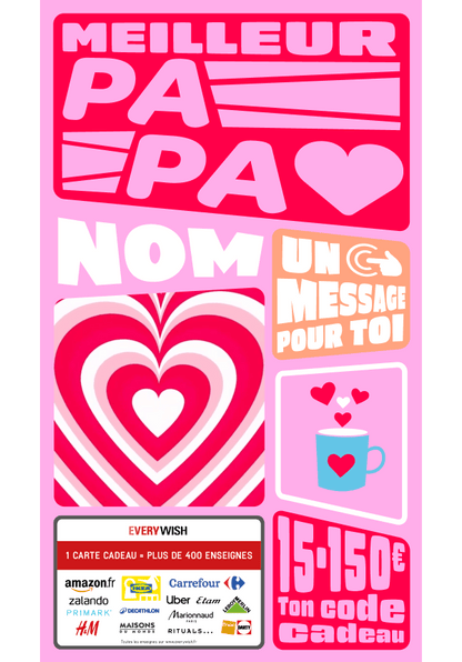 Digital - Meilleur Papa - coeur