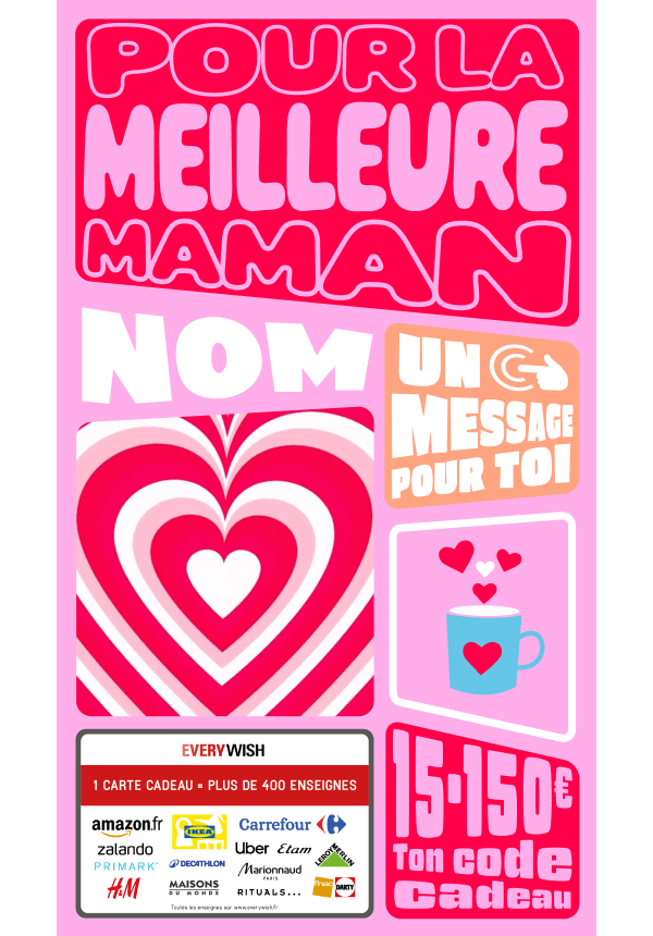Digital - Pour la meilleure maman - en gras