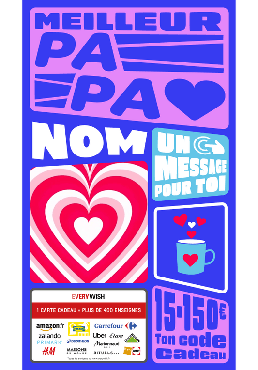Digital - Meilleur Papa - coeur