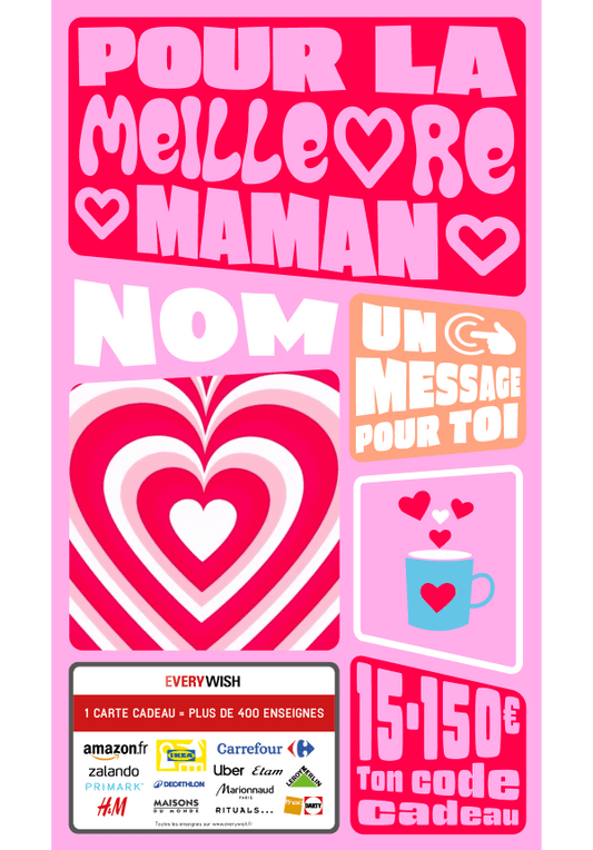 Digital - Pour la meilleure Maman - coeur
