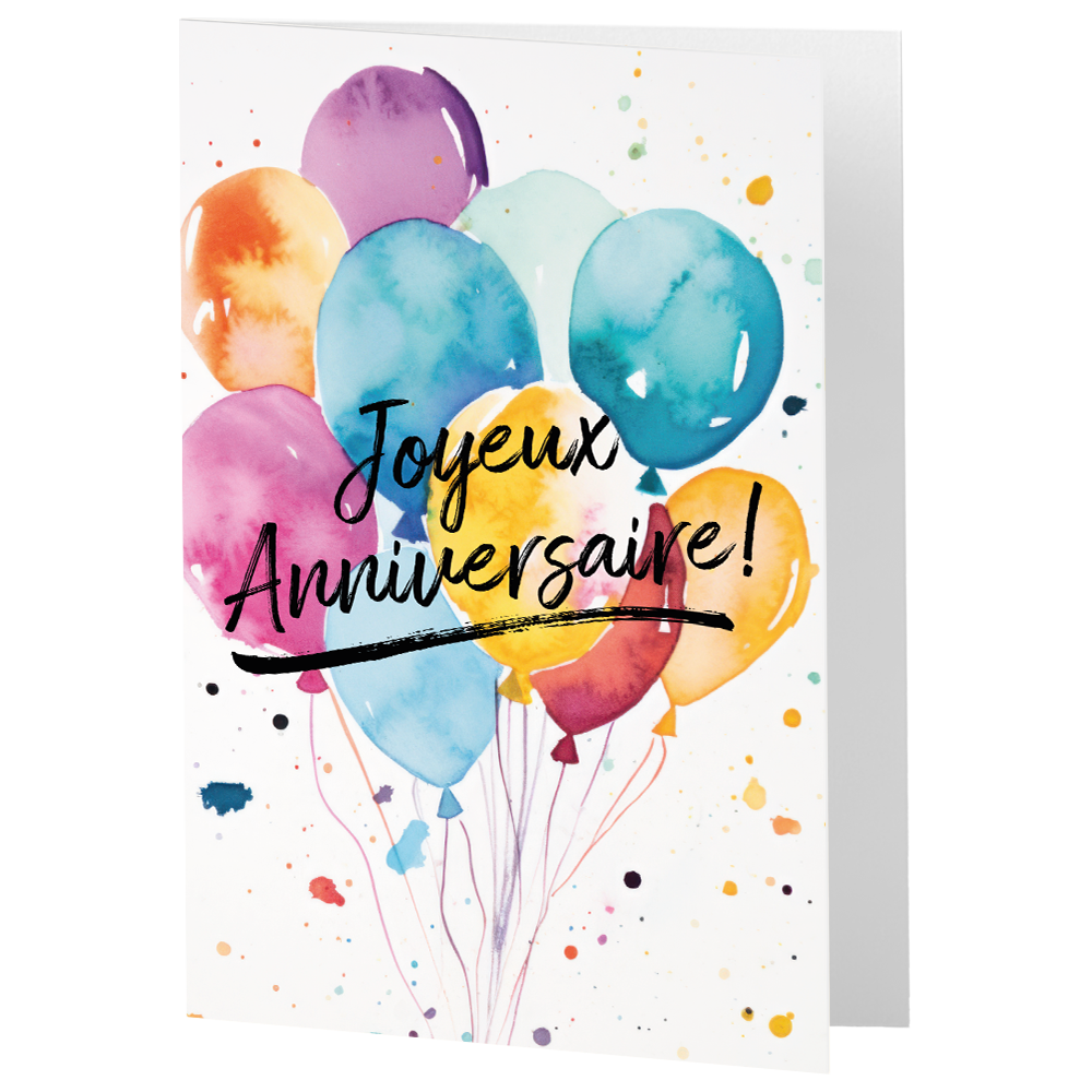 Colorful gift card design