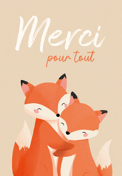 Merci pour tout - Renards (Valeur du bon)