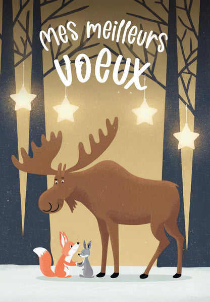 Mes meilleurs vœux - Animaux Forêt